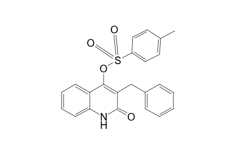 Quinolin-2(1H)-one, 3-benzyl-4-(4-methylphenylsulfonyloxy)-