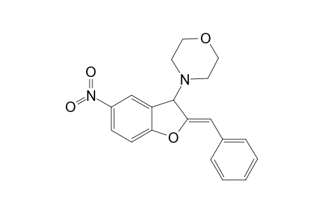 4-[(2Z)-2-Benzylidene-5-nitro-2,3-dihydro-1-benzofuran-3-yl]morpholine