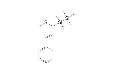2-Propene, 3-phenyl-1-(methylthio)-1-(pentamethyyldisilanyl)-