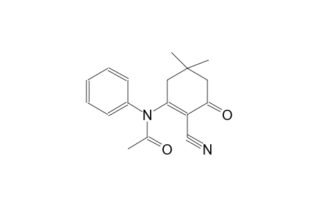 acetamide, N-(2-cyano-5,5-dimethyl-3-oxo-1-cyclohexen-1-yl)-N-phenyl-