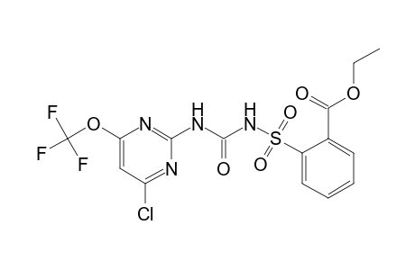 Benzoic acid, 2-[[[[[4-chloro-6-(trifluoromethoxy)-2-pyrimidinyl]amino]carbonyl]amino]sulfonyl]-, ethyl ester