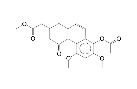 (8-Acetoxy-5,7-dimethoxy-4-oxo-1,2,3,4,4a,10a-hexahydrophenanthren-2-yl)acetic acid, methyl ester