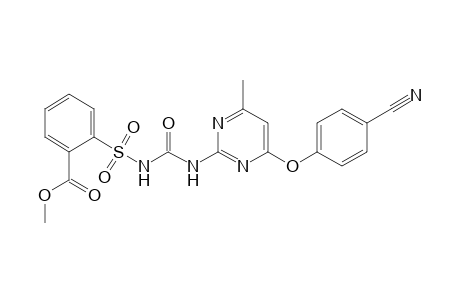 Benzoic acid, 2-[[[[[4-(4-cyanophenoxy)-6-methyl-2-pyrimidinyl]amino]carbonyl]amino]sulfonyl]-, methyl ester