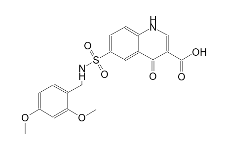 6-{[(2,4-dimethoxybenzyl)amino]sulfonyl}-4-oxo-1,4-dihydro-3-quinolinecarboxylic acid