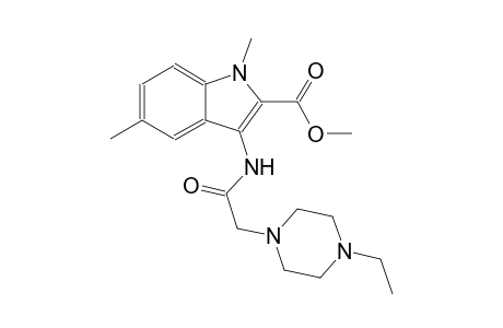 methyl 3-{[(4-ethyl-1-piperazinyl)acetyl]amino}-1,5-dimethyl-1H-indole-2-carboxylate