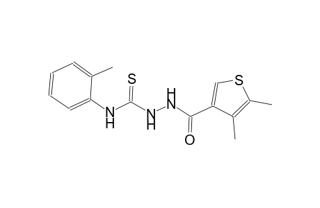 2-[(4,5-dimethyl-3-thienyl)carbonyl]-N-(2-methylphenyl)hydrazinecarbothioamide