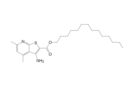 tetradecyl 3-amino-4,6-dimethylthieno[2,3-b]pyridine-2-carboxylate