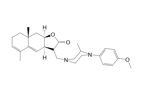 (3aR,8aR,9aR)-3-[[4-(4-methoxyphenyl)-3-methyl-1-piperazinyl]methyl]-5,8a-dimethyl-3,3a,7,8,9,9a-hexahydrobenzo[f]benzofuran-2-one