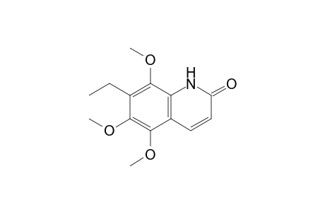 5,6,8-Trimethoxy-7-ethyl-2(1H)-quinolinone