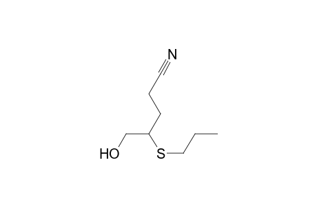 Pentanenitrile, 5-hydroxy-4-(propylthio)-