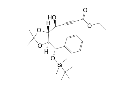 (7S,4S)-Ethyl 7-tert-Butyldimethylsiloxy-7-phenyl-5S,6S-O-isopropylidene-4-hydroxyheptyn-2-oate
