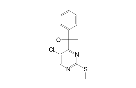 4-(1-HYDROXY-1-PHENYLETHYL)-5-CHLORO-2-METHYLTHIOPYRIMIDINE