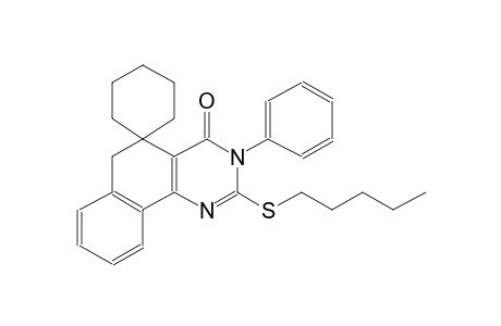 2-(pentylthio)-3-phenyl-3H-spiro[benzo[h]quinazoline-5,1'-cyclohexan]-4(6H)-one