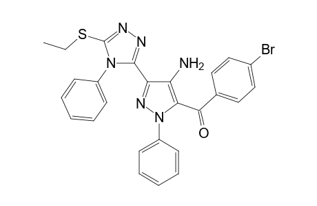(4-Amino-3-(5-ethylthio-4-phenyl-4H-1,2,4-triazol-3-yl)-1-phenyl-1H-pyrazol-5-yl)(4-bromophenyl)methanone