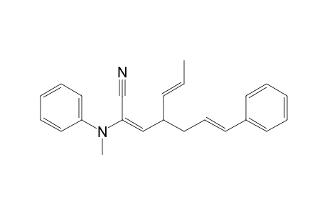 (2E,5E)-2-(N-methylanilino)-4-[(E)-3-phenylprop-2-enyl]hepta-2,5-dienenitrile