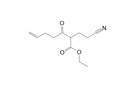 Ethyl 2-(2-eyanoethyl)-3-oxohept-6-enoate