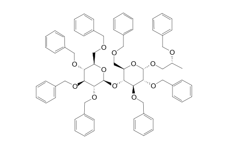2-O-BENZYL-1-O-[2,3,6-TRI-O-BENZYL-4-O-(2,3,4,6-TETRA-O-BENZYL-BETA-D-GLUCOPYRANOSYL)-ALPHA-D-GLUCOPYRANOSYL]-3-DEOXY-(2R)-GLYCEROL