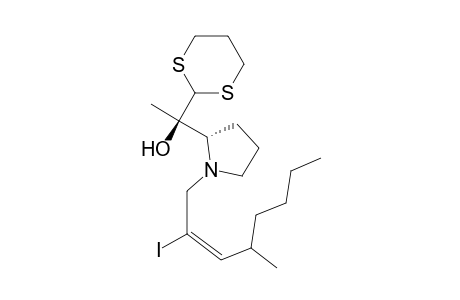 (2S)-2-[(R)-1-(1,3-Dithian-2-yl)-1-hydroxyethyl]-N-[(E)-2-iodo-4-methyl-2-octenyl]pyrrolidine