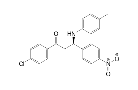 (R)-1-(4-Chlorophenyl)-3-(4-nitrophenyl)-3-[N-(4-tolyl)-amino]propan-1-one