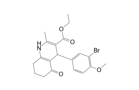 ethyl 4-(3-bromo-4-methoxyphenyl)-2-methyl-5-oxo-1,4,5,6,7,8-hexahydro-3-quinolinecarboxylate