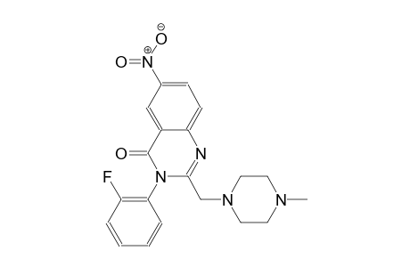 3-(2-fluorophenyl)-2-[(4-methyl-1-piperazinyl)methyl]-6-nitro-4(3H)-quinazolinone