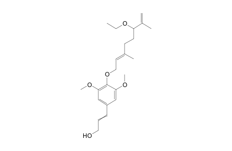 4-O-[(2E)-3,7-Dimethyl-6-ethoxy-2,7-octadiene]-sinapyl alcohol