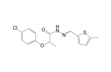 2-(4-chlorophenoxy)-N'-[(E)-(5-methyl-2-thienyl)methylidene]propanohydrazide