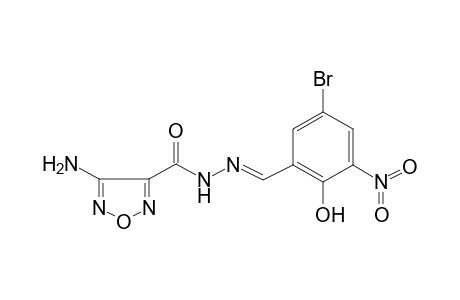 4-Amino-N'-[(5-bromo-2-hydroxy-3-nitrophenyl)methylidene]-1,2,5-oxadiazole-3-carbohydrazide