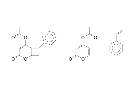 2-OXABICYCLO[4.2.0]OCT-4-EN-3-ONE, 5-(ACETYLOXY)-8-[4-(ACETYLOXY)-2-OXO-2H-PYRAN-6-YL]-7-PHENYL-1-(2-PHENYLETHENYL)-, [1alpha(E),6