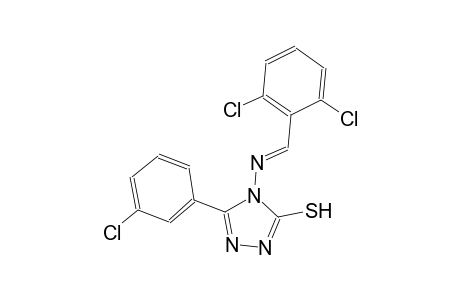 5-(3-chlorophenyl)-4-{[(E)-(2,6-dichlorophenyl)methylidene]amino}-4H-1,2,4-triazol-3-yl hydrosulfide