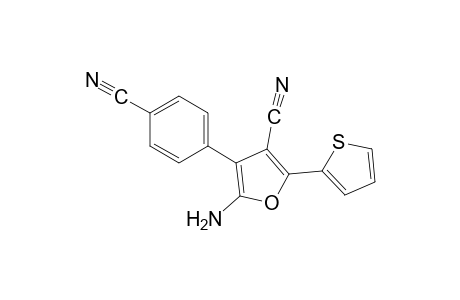 5-amino-4-(p-cyanophenyl)-2-(2-thienyl)-3-furonitrile