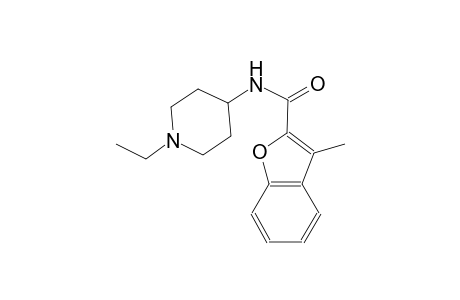 N-(1-ethyl-4-piperidinyl)-3-methyl-1-benzofuran-2-carboxamide