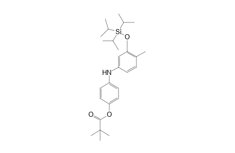 4-[(4-methyl-3-{[tris(propan-2-yl)silyl]oxy}phenyl)amino]phenyl 2,2-dimethylpropanoate