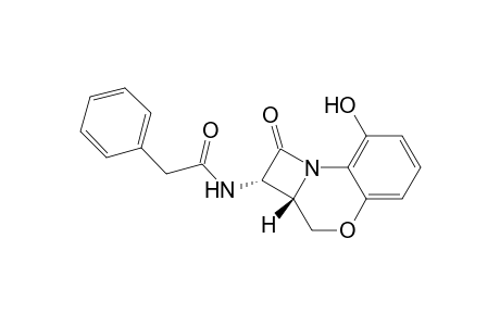 Benzeneacetamide, N-(1,2,2a,3-tetrahydro-8-hydroxy-1-oxoazeto[2,1-c][1,4]benzoxazin-2-y l)-, trans-