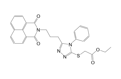acetic acid, [[5-[3-(1,3-dioxo-1H-benz[de]isoquinolin-2(3H)-yl)propyl]-4-phenyl-4H-1,2,4-triazol-3-yl]thio]-, ethyl ester