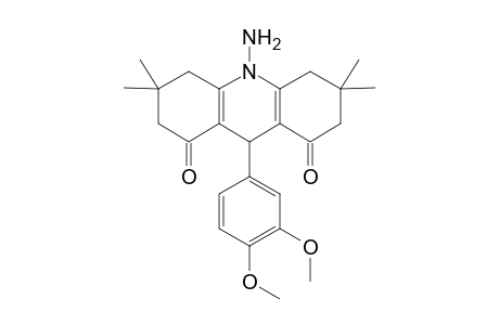 10-amino-9-(3,4-dimethoxyphenyl)-3,3,6,6-tetramethyl-2,3,4,5,6,7,9,10-octahydroacridine-1,8-dione