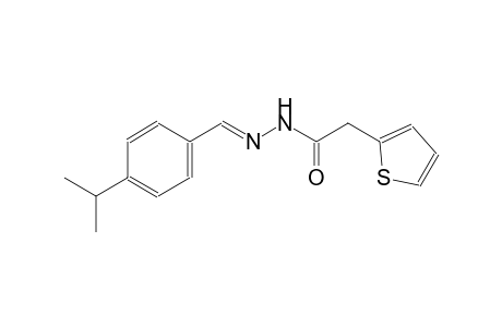 2-thiopheneacetic acid, 2-[(E)-[4-(1-methylethyl)phenyl]methylidene]hydrazide