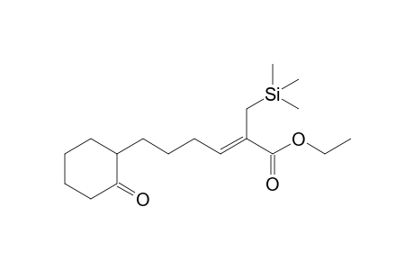 (Z)-6-(2-ketocyclohexyl)-2-(trimethylsilylmethyl)hex-2-enoic acid ethyl ester