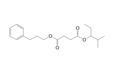 Succinic acid, 2-methylpent-3-yl 3-phenylpropyl ester