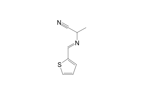 2-[(E)-(Thiophen-2-ylmethylidene)amino]propanenitrile