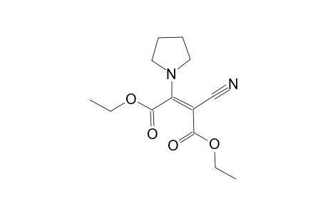 Diethyl 2-cyano-3-(pyrrolidin-1'-yl)but-2-ene-1,4-dioate