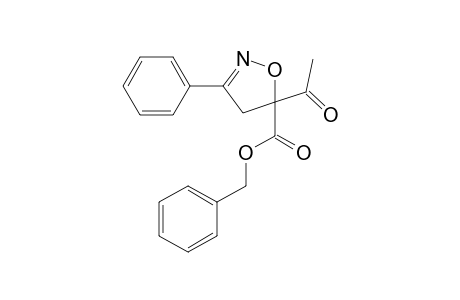 5-Acetyl-3-phenyl-4,5-dihydroisoxazole-5-carboxylic acid benzyl ester