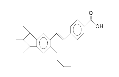 1-(4-Carboxy-phenyl)-trans-2-(1,1,2,3,3-pentamethyl-5-butyl-indan-6-yl)-propene