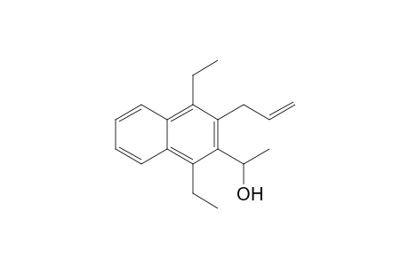 1,4-Diethyl-2-allyl-3-(1'-hydroxyethyl)naphthalene