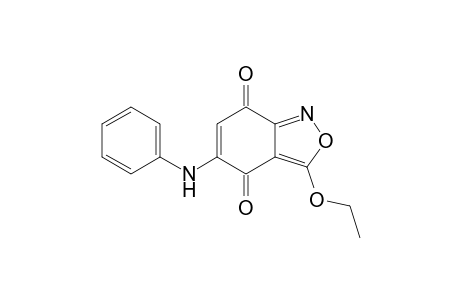 2,1-Benzisoxazole-4,7-dione, 3-ethoxy-5-(phenylamino)-