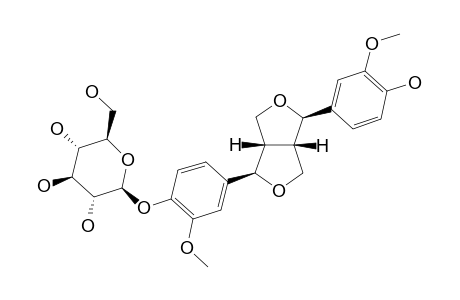 PINORESINOL-4'-O-BETA-D-GLUCOPYRANOSIDE