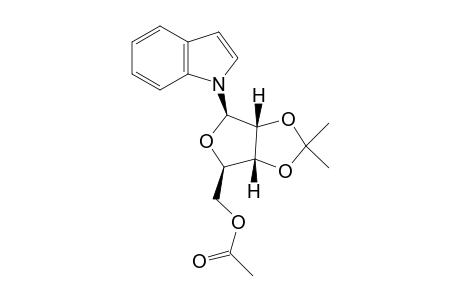 1-(2,3-O-Isopropylidene-5-O-acetyl-.beta.-D-ribofuranosyl)indole