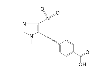 p-[2-(1-METHYL-4-NITROIMIDAZOL-5-YL)VINYL]BENZOIC ACID
