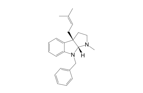 (3aS,8aR)-8-benzyl-1-methyl-3a-(3-methylbut-2-enyl)-1,2,3,3a,8,8ahexahydropyrrolo[2,3-b]indole