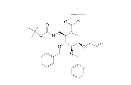 2-O-ALLYL-6-[(TERT.-BUTYLOXYCARBONYL)-AMINO]-3,4-DI-O-BENZYL-1,5-[(TERT.-BUTYLOXYCARBONYL)-IMINO]-1,5,6-TRIDEOXY-D-MANNITOL